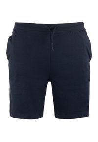 ZFOAM - Glemo Einar męskie szorty bawełniane — Navy XL. Kolor: niebieski. Materiał: bawełna. Wzór: napisy. Sport: bieganie, fitness #1
