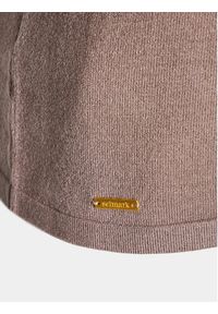 SELMARK - Selmark Komplet sweter i spodnie materiałowe Tricot P7777 Brązowy Regular Fit. Kolor: brązowy. Materiał: materiał, wiskoza #6