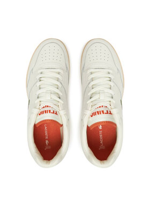 Lacoste Sneakersy 7-49SMA0052 Écru. Materiał: skóra