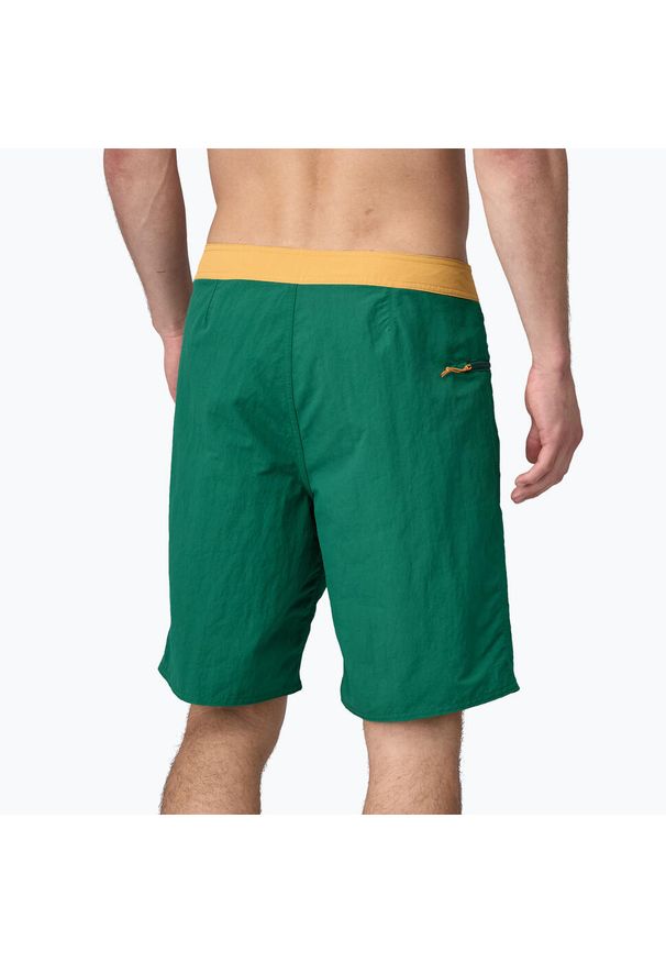 Szorty kąpielowe męskie Patagonia Wavefarer Boardshorts. Kolor: zielony