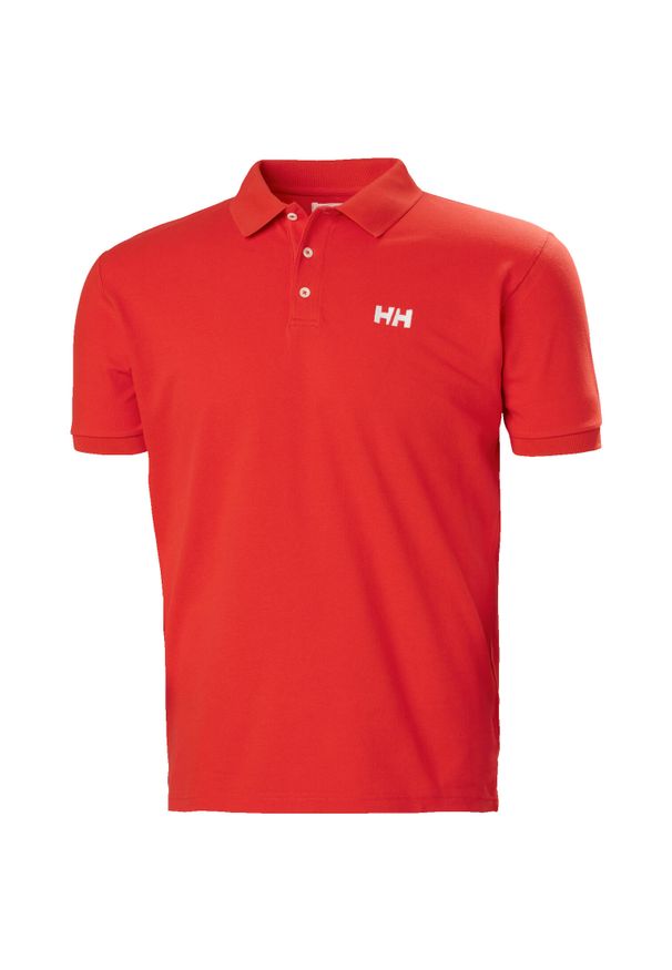 Polo Helly Hansen Malcesine. Typ kołnierza: polo. Kolor: czerwony. Materiał: bawełna