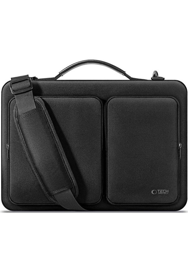 TECH-PROTECT - Tech-Protect Defender Bag Laptop 15-16 czarny. Kolor: czarny. Materiał: materiał. Styl: casual, elegancki