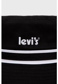 Levi's® - Levi's kapelusz bawełniany kolor czarny bawełniany D6627.0002-59. Kolor: czarny. Materiał: bawełna #2