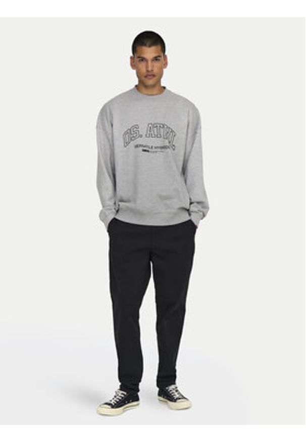 Only & Sons Bluza Alta 22030885 Szary Oversize. Kolor: szary. Materiał: bawełna