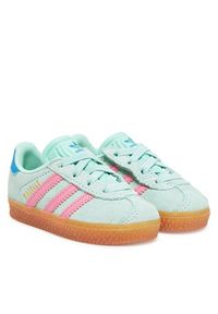 Adidas - adidas Sneakersy Gazelle Comfort Closure JP7135 Zielony. Kolor: zielony. Materiał: zamsz, skóra. Model: Adidas Gazelle #7