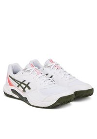 Asics Buty do tenisa Gel-Dedicate 9 Clay 1041A547 Biały. Kolor: biały. Materiał: skóra. Sport: tenis #3