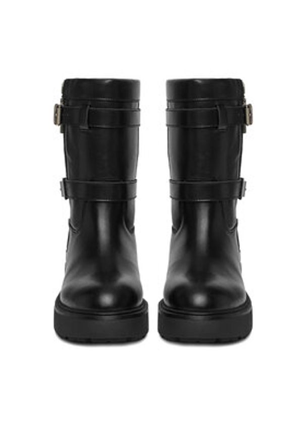 Badura Botki EO-ELINA-30306 Czarny. Kolor: czarny. Materiał: skóra