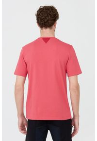 Aeronautica Militare - AERONAUTICA MILITARE Różowy bawełniany męski t-shirt, Rozmiar L. Kolor: różowy. Materiał: bawełna