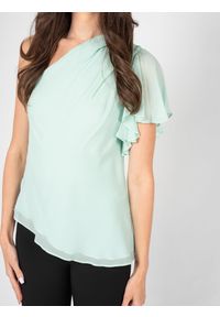 Patrizia Pepe Bluzka | DC1255/A2IW | Kobieta | Błękitny. Okazja: na co dzień. Kolor: niebieski. Materiał: wiskoza. Styl: elegancki, casual #4