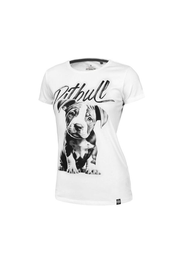 PITBULL - Koszulka damska Pitbull Heartie Oversize. Kolor: szary, biały, wielokolorowy. Sport: taniec, joga i pilates