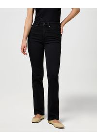 Wrangler - DAMSKIE SPODNIE WRANGLER STRAIGHT NEBULA BLACK 112371749 #1