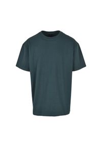 BUILD YOUR BRAND - Ponadwymiarowa Koszulka Dla Dorosłych Unisex Heavyweight. Kolor: zielony