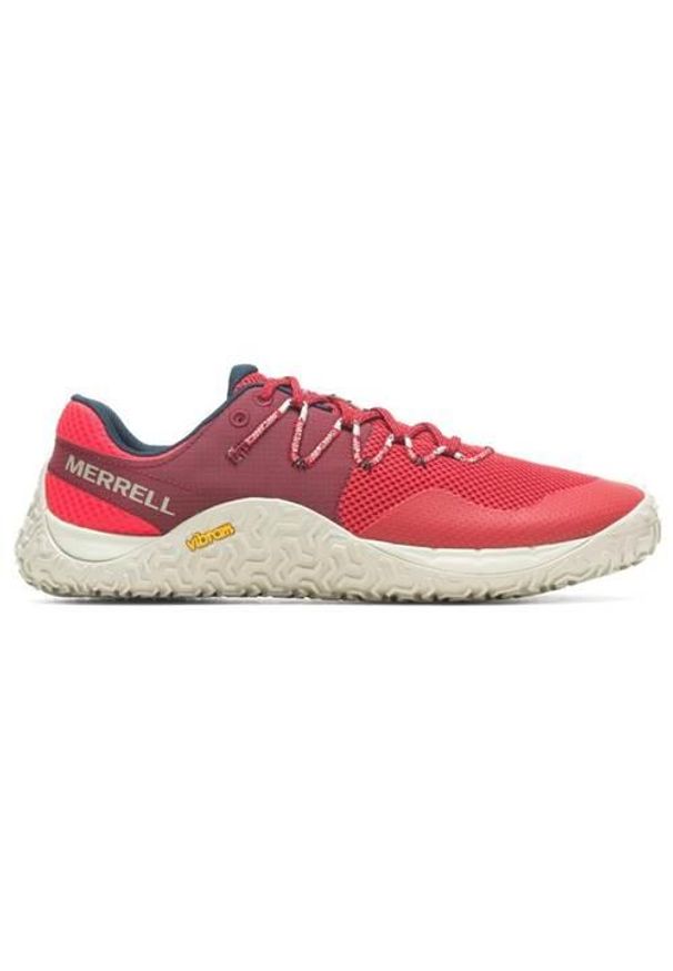 Buty do biegania męskie Merrell Trail Glove 7 Lavarot. Zapięcie: sznurówki. Kolor: czerwony. Materiał: materiał, syntetyk. Szerokość cholewki: normalna. Sport: bieganie