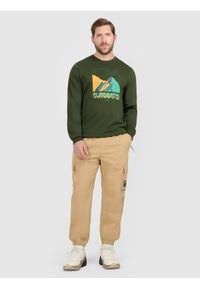 4f - 4F Spodnie casual cargo męskie - beżowe XS. Okazja: na co dzień. Kolor: beżowy. Styl: casual #1