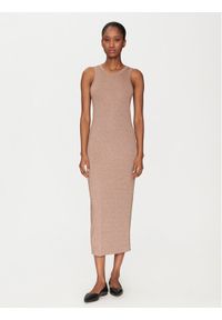 Marella Sukienka codzienna Torso 2515621011 Brązowy Regular Fit. Okazja: na co dzień. Kolor: brązowy. Materiał: wiskoza. Typ sukienki: proste. Styl: casual #1