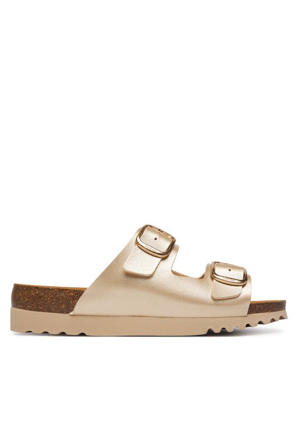 Klapki Scholl. Kolor: złoty