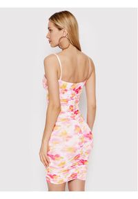 DeeZee Sukienka koktajlowa Sally ILF002 Kolorowy Slim Fit. Kolor: różowy. Materiał: syntetyk. Wzór: kolorowy. Styl: wizytowy #3