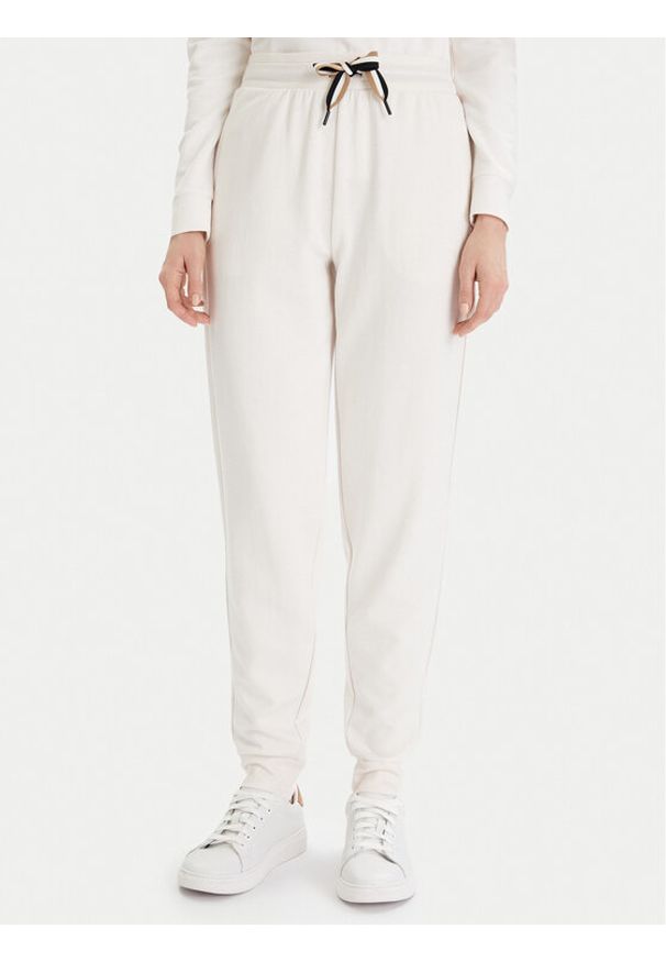 BOSS - Boss Spodnie dresowe CP Stripe 50524759 Écru Regular Fit. Materiał: bawełna