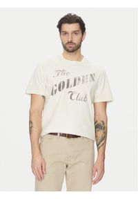 GOLDEN GOOSE T-Shirt GMP01220.P001642 Écru Regular Fit. Materiał: bawełna