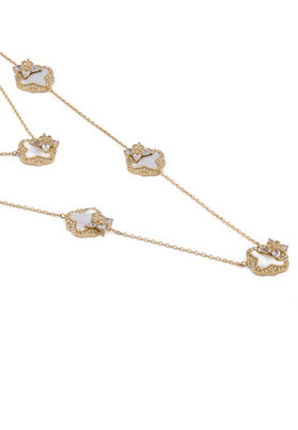 Guess Naszyjnik JUBN05 581JW Złoty. Materiał: metalowe. Kolor: złoty