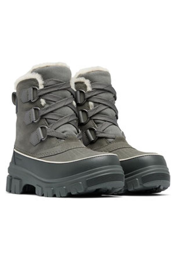 sorel - Sorel Śniegowce Torino V Wp Outdry 2106701052 Szary. Kolor: szary. Materiał: zamsz, skóra