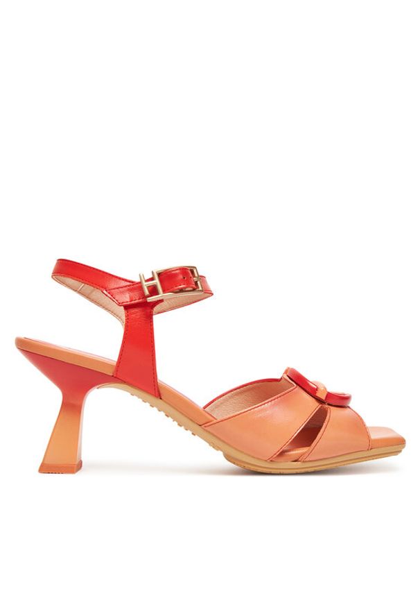 Hispanitas Sandały Danielle HV253880 Koralowy. Kolor: pomarańczowy. Materiał: skóra