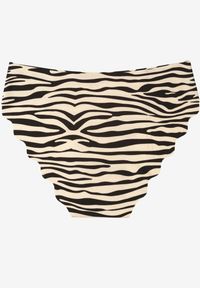 Renee - Beżowo-Czarne Majtki Typu Figi o Bezszwowym Wykończeniu Siladeia. Kolekcja: plus size. Kolor: beżowy. Materiał: jeans