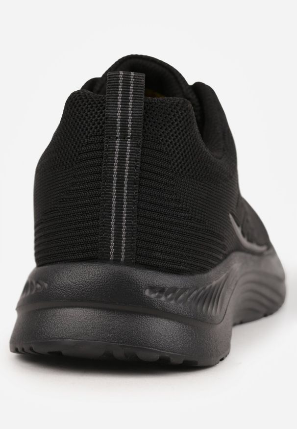 Born2be - Czarne Siateczkowe Buty Sportowe Sneakersy na Piankowej Podeszwie Physalane. Okazja: do pracy, na co dzień, na spacer. Zapięcie: sznurówki. Kolor: czarny. Materiał: jeans. Sport: turystyka piesza