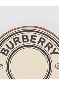 Burberry - BURBERRY - Okrągła torebka Louise. Kolor: beżowy. Materiał: bawełna #7