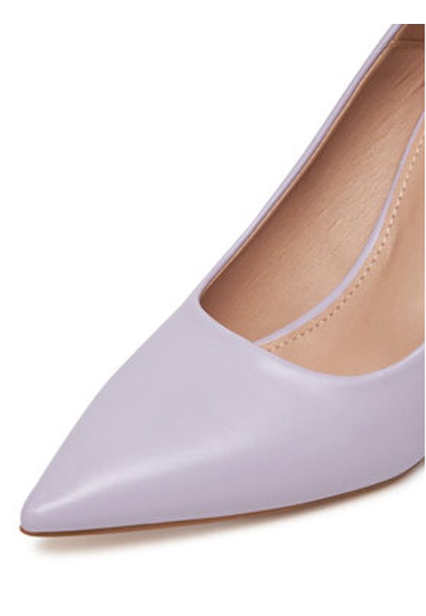 DeeZee Czółenka KB-008 Fioletowy. Kolor: fioletowy. Materiał: skóra