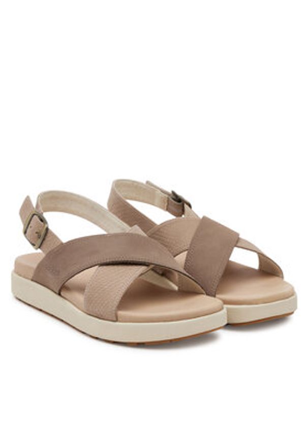 keen - Keen Sandały Elle Luxe 1030523 Beżowy. Kolor: beżowy. Materiał: nubuk, skóra