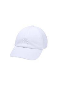 Damska czapka z daszkiem Under Armour W Play Up Cap. Kolor: biały. Materiał: poliester. Styl: sportowy