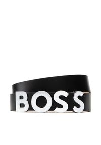 BOSS - Boss Pasek Damski Bold Belt 3,5Cm 50470631 10199089 01 Czarny. Kolor: czarny. Materiał: skóra