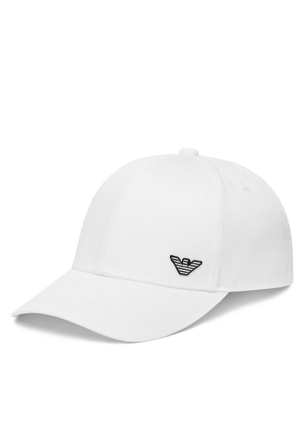 Emporio Armani Czapka z daszkiem EX000004 AF12603 U0011 Biały. Kolor: biały. Materiał: bawełna, materiał