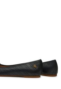 Lauren Ralph Lauren - LAUREN RALPH LAUREN Baleriny Jayna 802951489001 Czarny. Kolor: czarny. Materiał: skóra #6