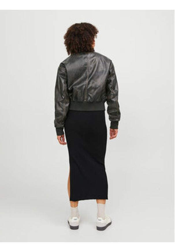 JJXX Kurtka bomber Hailey 12250708 Czarny Regular Fit. Kolor: czarny. Materiał: skóra
