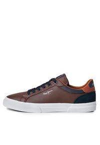 Pepe Jeans Sneakersy PMS30839 Brązowy. Kolor: brązowy. Materiał: materiał #7