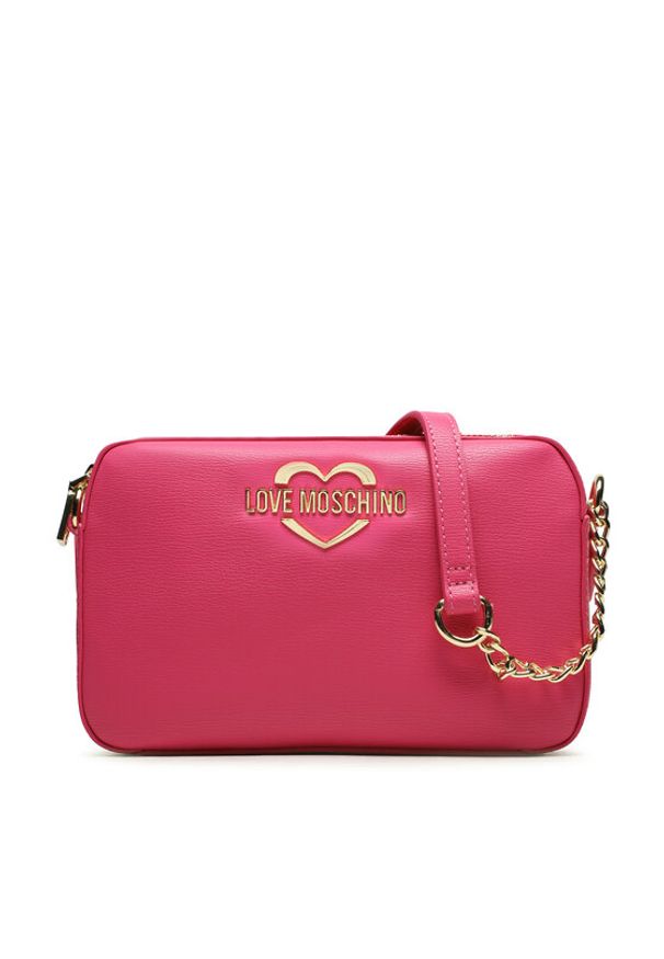 Love Moschino - LOVE MOSCHINO Torebka JC4071PP1HLD0615 Różowy. Kolor: różowy. Materiał: skórzane