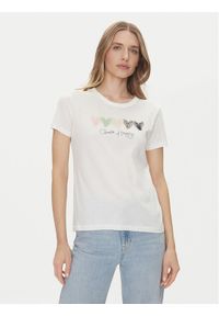JDY T-Shirt Michigan 15311702 Biały Regular Fit. Kolor: biały. Materiał: bawełna