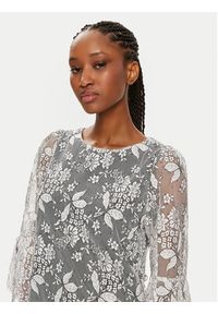 Bruuns Bazaar Sukienka koktajlowa Majah BBW3837 Écru Regular Fit. Materiał: bawełna. Styl: wizytowy