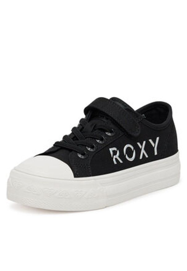 Roxy Trampki 24KC1003 Czarny. Kolor: czarny. Materiał: materiał