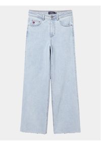 Desigual Jeansy Denver 24SWDD12 Błękitny Cropped Fit. Kolor: niebieski #6