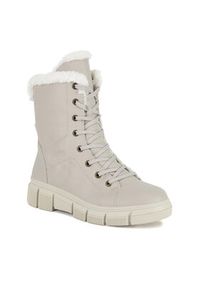 Rieker Trzewiki X3402-60 Beżowy. Kolor: beżowy. Materiał: materiał #5