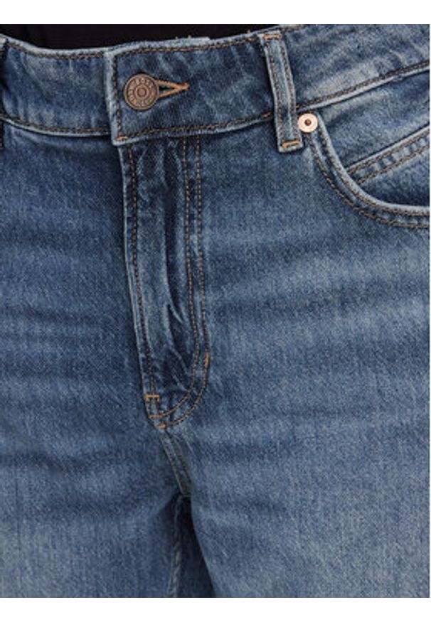 BOSS Jeansy C_Ada 50542481 Granatowy Straight Fit. Kolor: niebieski