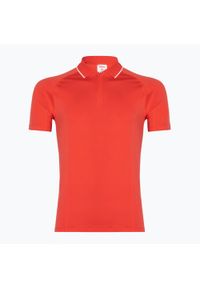 Koszulka męska Wilson Team Seamless Polo 2.0. Typ kołnierza: polo. Kolor: pomarańczowy, biały, wielokolorowy. Sport: tenis #1
