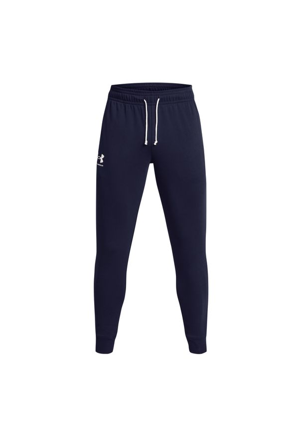 Jogging Under Armour Rival Terry. Kolor: biały, niebieski, wielokolorowy. Materiał: materiał, bawełna. Sport: bieganie