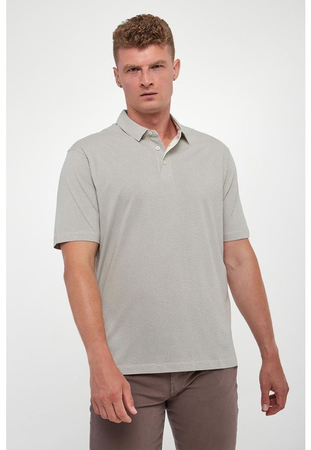 Armani Exchange - Polo męskie ze wzorem ARMANI EXCHANGE. Typ kołnierza: polo