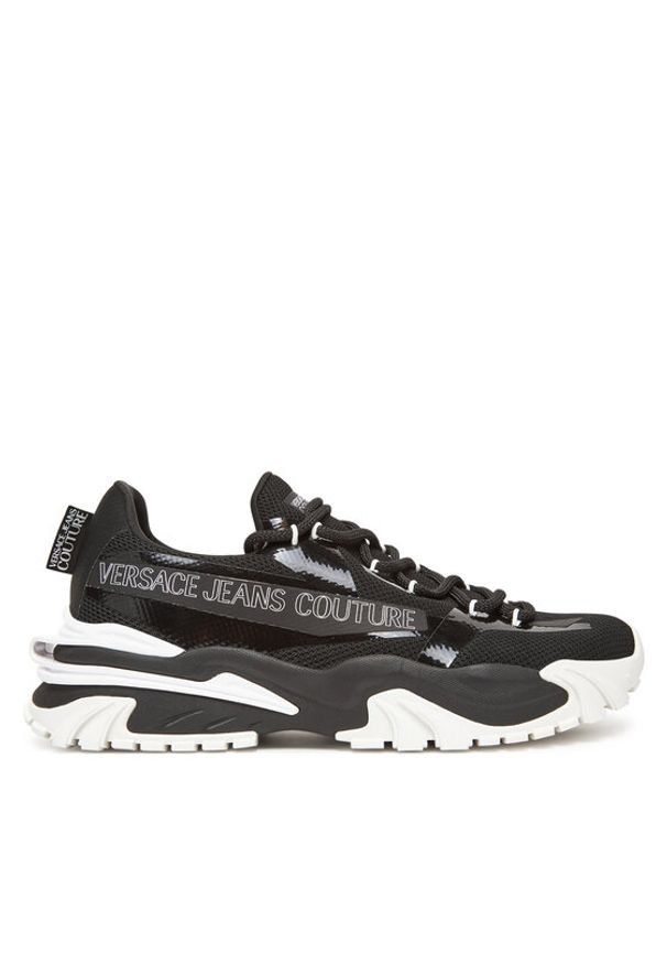 Versace Jeans Couture Sneakersy 78YA3SI8 Czarny. Kolor: czarny. Materiał: skóra