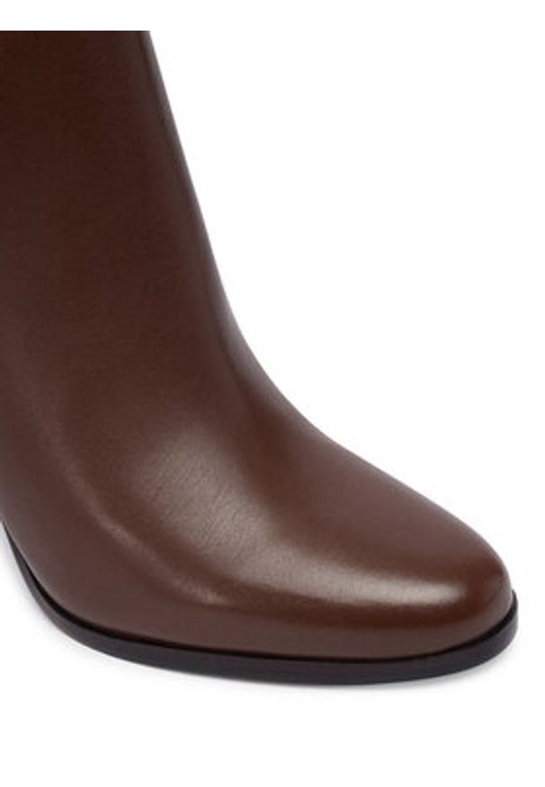 Lauren Ralph Lauren - LAUREN RALPH LAUREN Botki 802974475002 Brązowy. Kolor: brązowy. Materiał: skóra