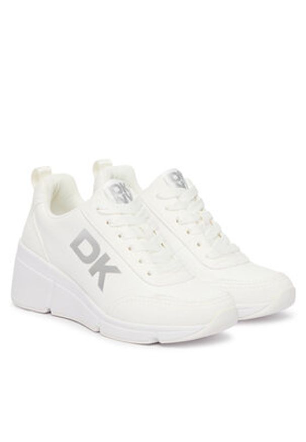 DKNY Sneakersy K2699337 Biały. Kolor: biały. Materiał: skóra